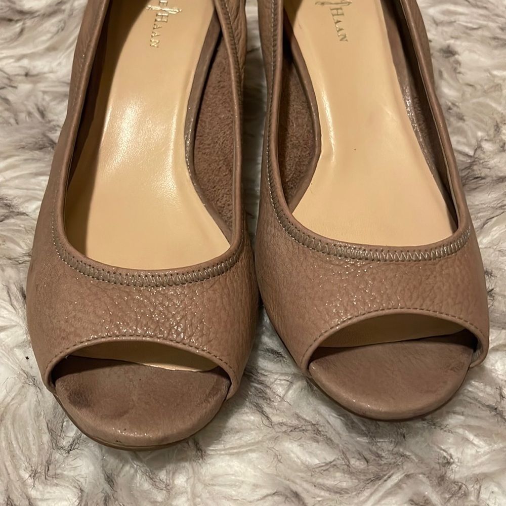 NW Cole Haan Nike Air Leather Wedges